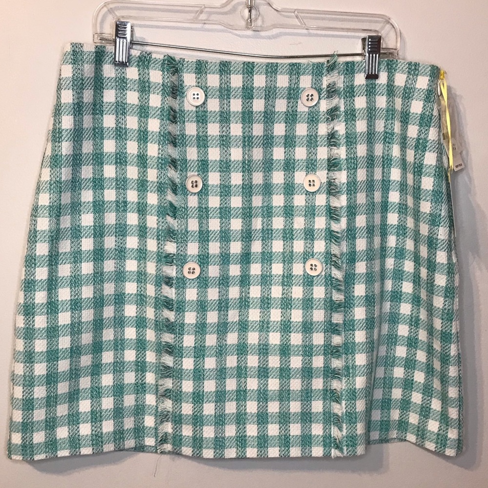 Blue Checkered Skirt
